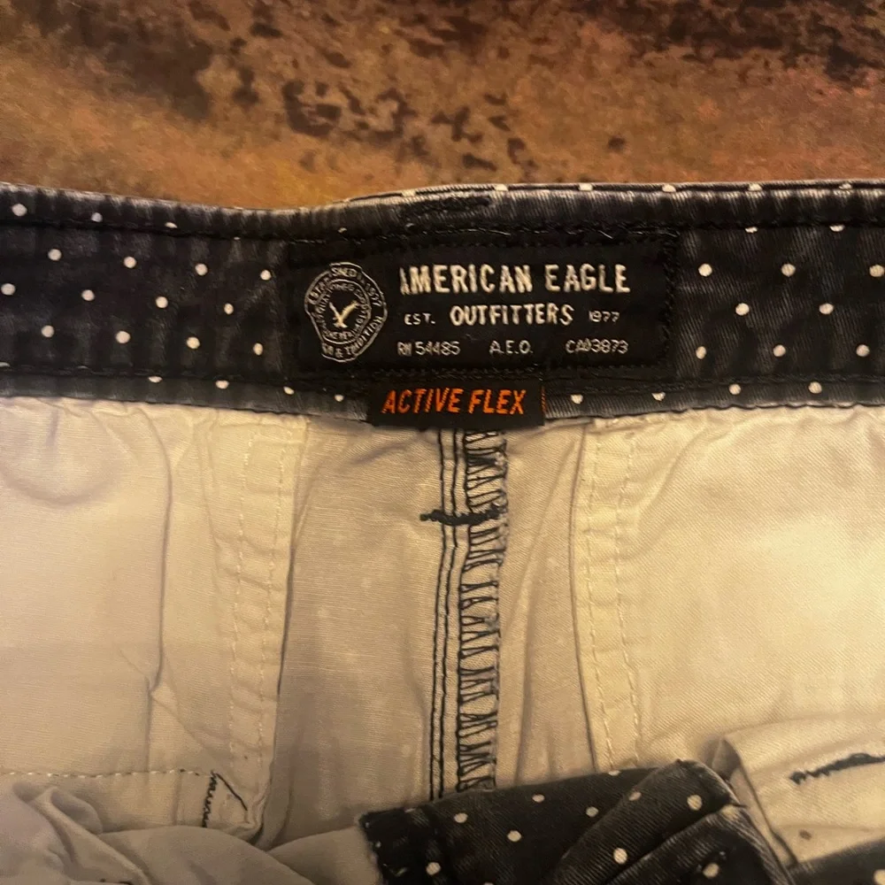 American Eagle Vintage Polka Dot Print Men’s 9” Shorts (Size 30)